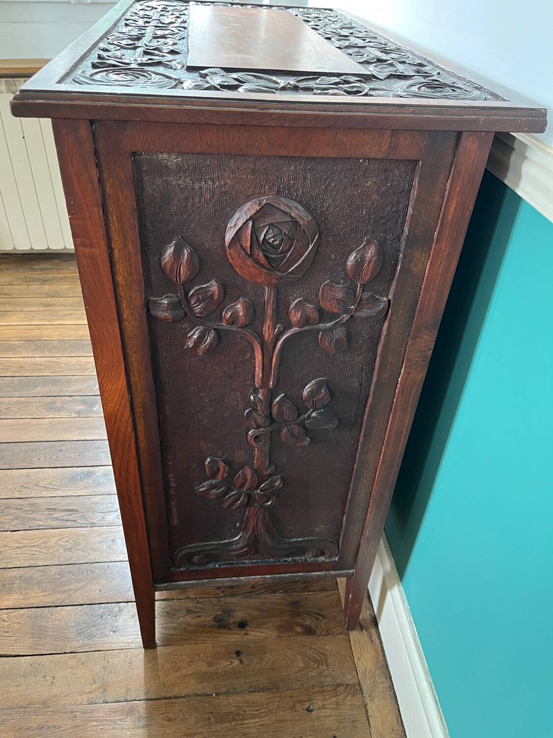 Victorian-era carved buffet
