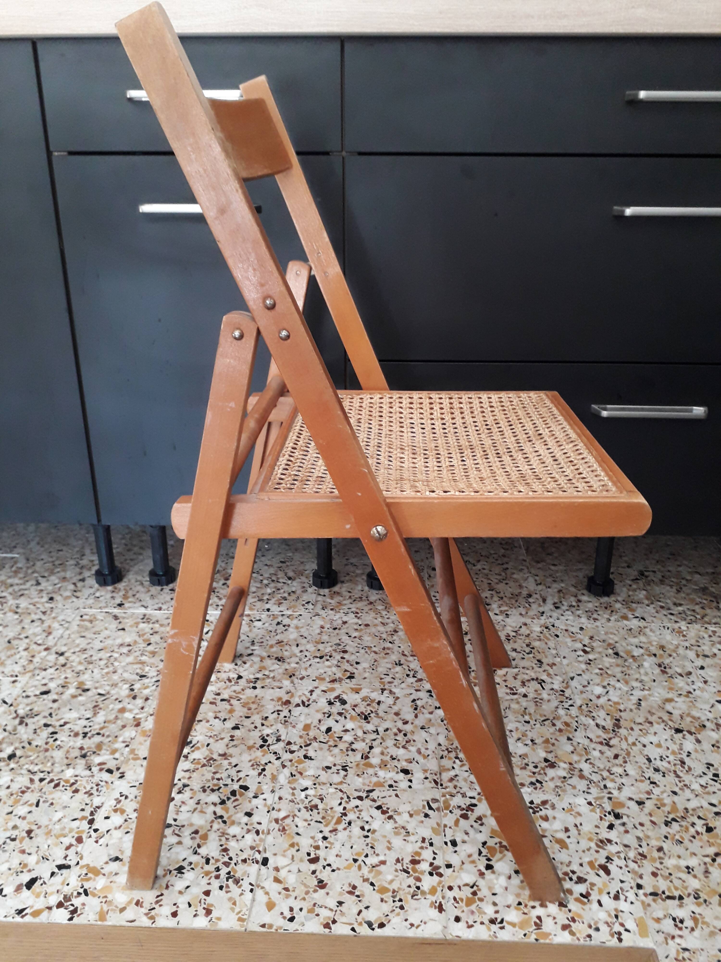 Vintage cannea folding chair