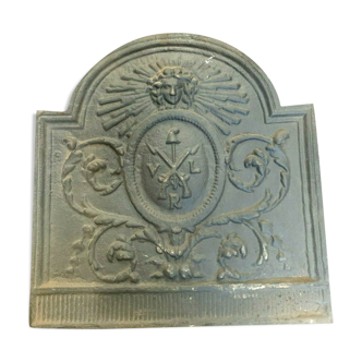 Fireplace bottom plate in cast iron XX century