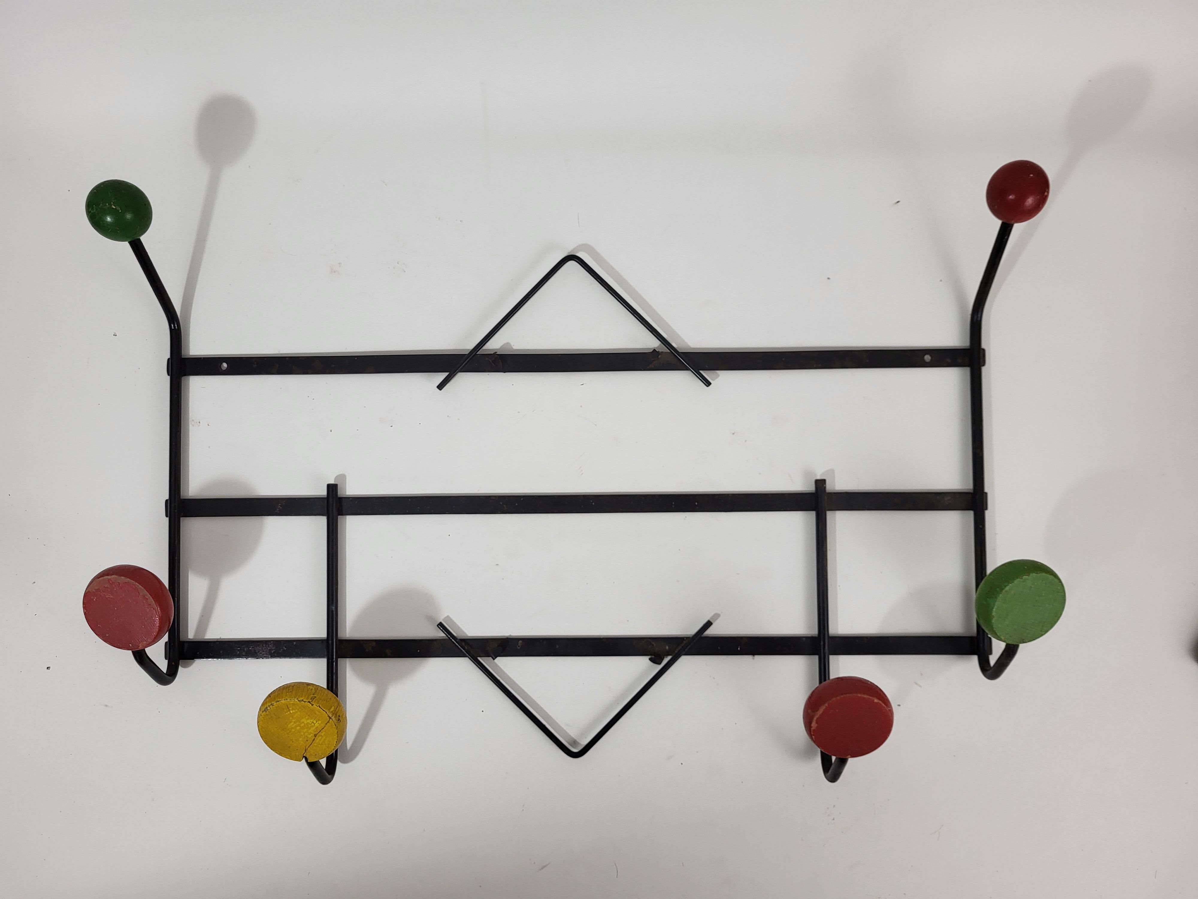 Coat rack balls vintage colors 50-60