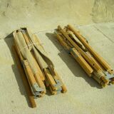 Paire de lits pliables anciens