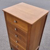 Commode meuble à tiroirs pied compas vintage- 1950s