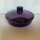 Old purple purple glass candy box