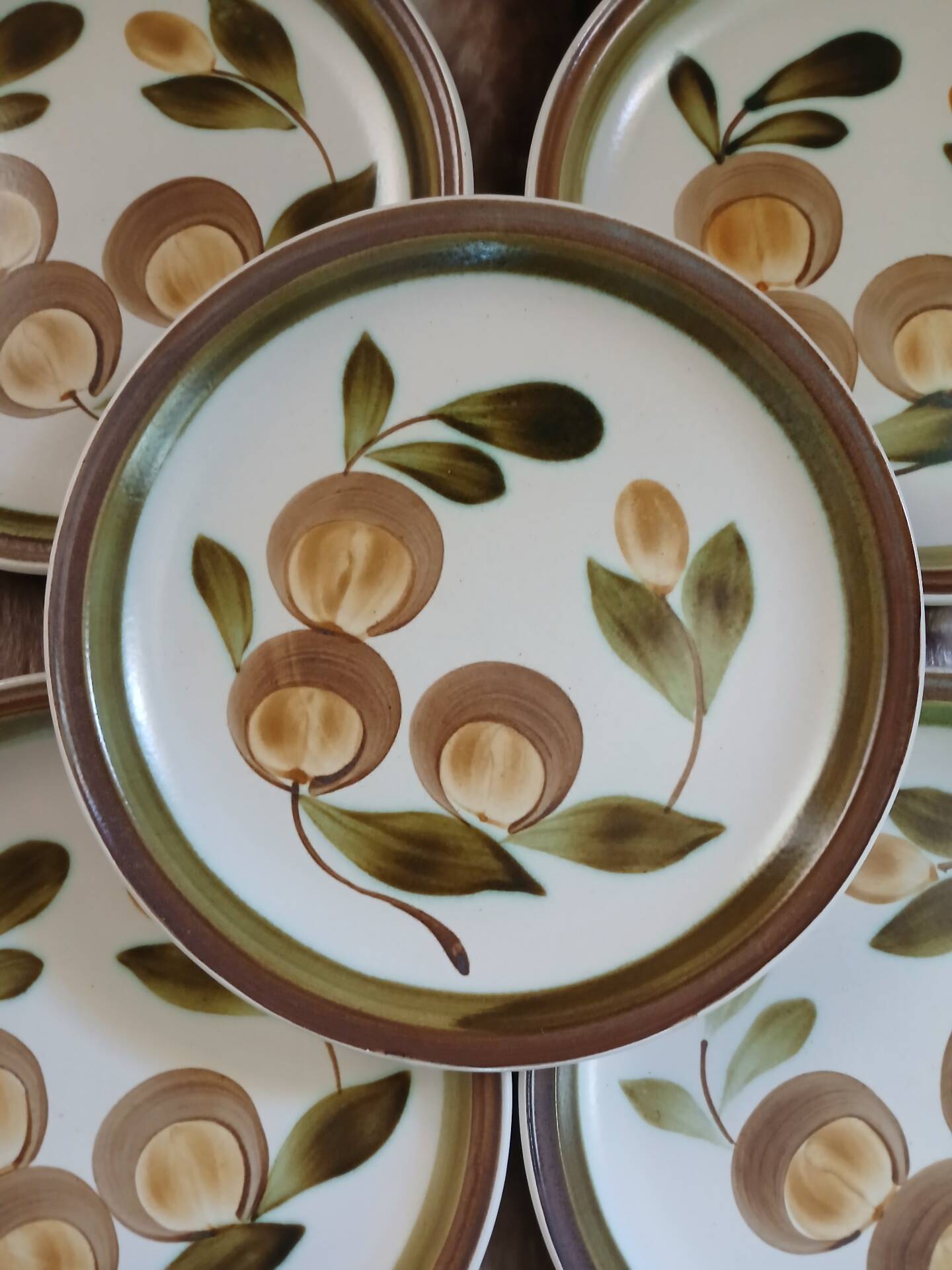 6 assiettes plates vintages Gien