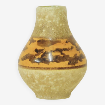 Vintage yellow & green west germany vase