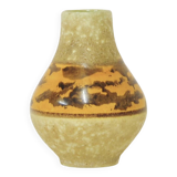 Vase vintage jaune et vert d’allemagne de l’ouest