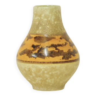 Vintage yellow & green west germany vase