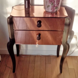 Bedside table mirror vintage side cabinet