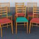 Set of 6 chairs and 2 vintage armchairs