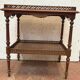 Louis XVI style serving table in carved walnut 20th century Console Tray