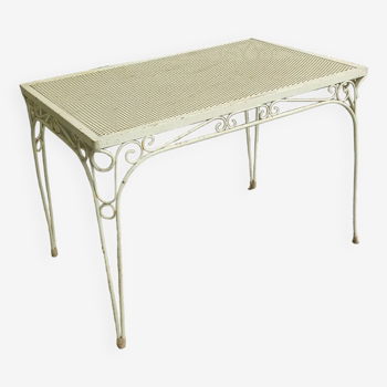 Mid century metal table in the style of mategot