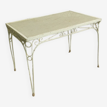 Table en métal du milieu du siècle dans le style de mategot