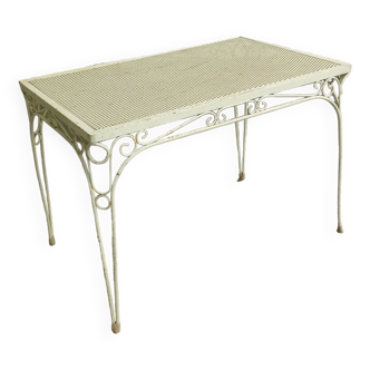 Table en métal du milieu du siècle dans le style de mategot