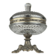Antique glass bowl with a bronze base, Italy, 1920s