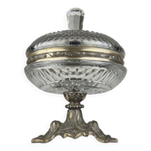 Coupe en verre avec base en bronze, Italie, années 1920