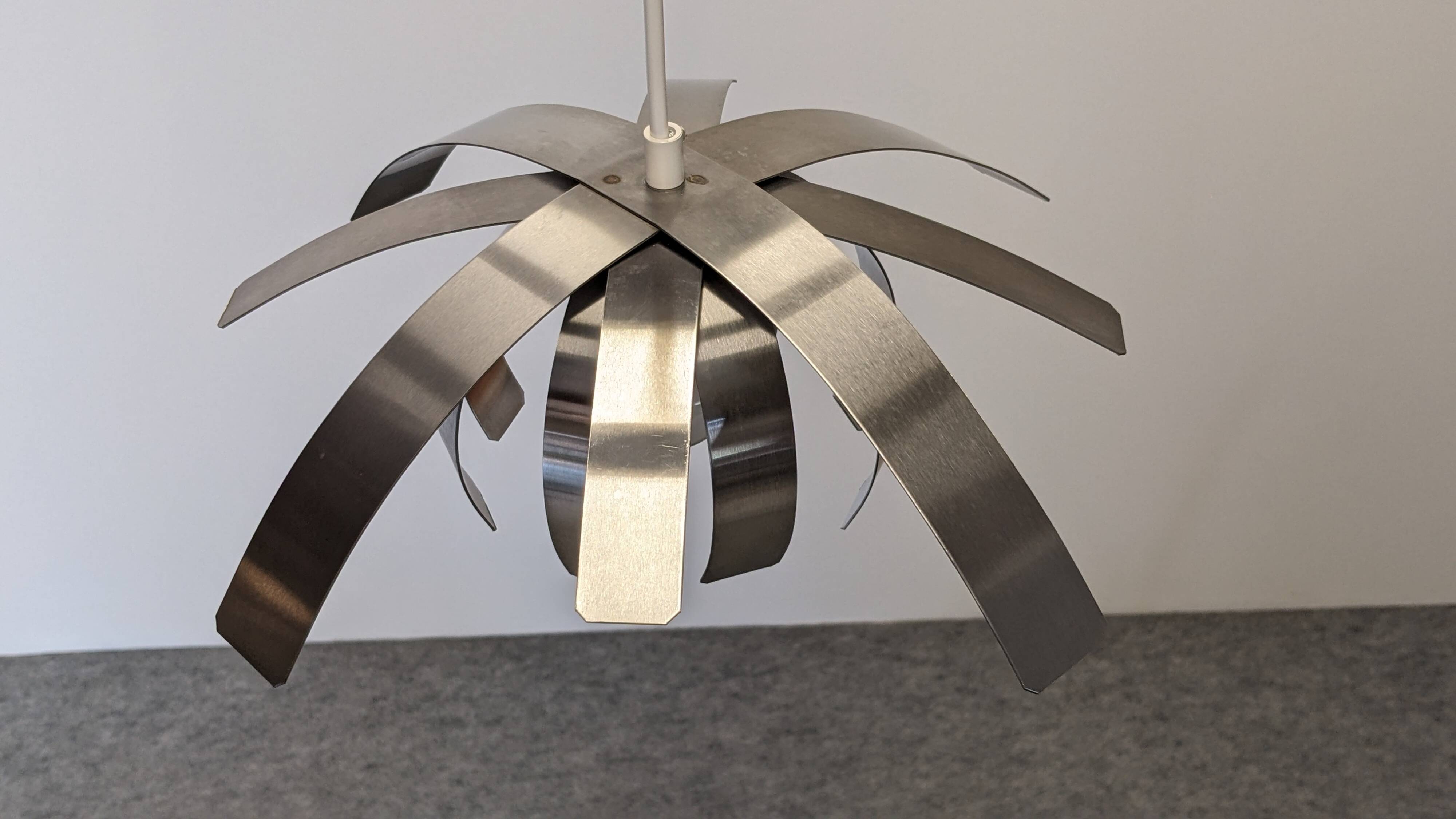 Space Age "Flower" pendant light by Jocelyne Trocmé for Oxar France circa 1970