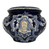 Vase - Cachepot in baroque earthenware from Saint Clément, 19th century