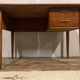Scandinavian teak desk from the 1960s, length 110 cm