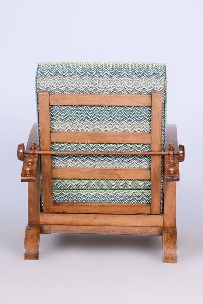 Art Deco Lounge Chair attributed to Jindřich Halabala for Up Závody, Former Czechoslovakia, 1920s