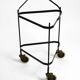 Folding Mid Century serving trolley with removable teak pagwood trays