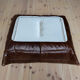 Set of 3 brown leather sofas "Togo" model designed by Michel Ducaroy 1973