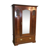 Mahogany english wardrobe