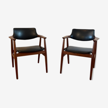Pair of GM11 armchairs by Eriksen 1950