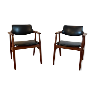 Pair of GM11 armchairs by Eriksen 1950