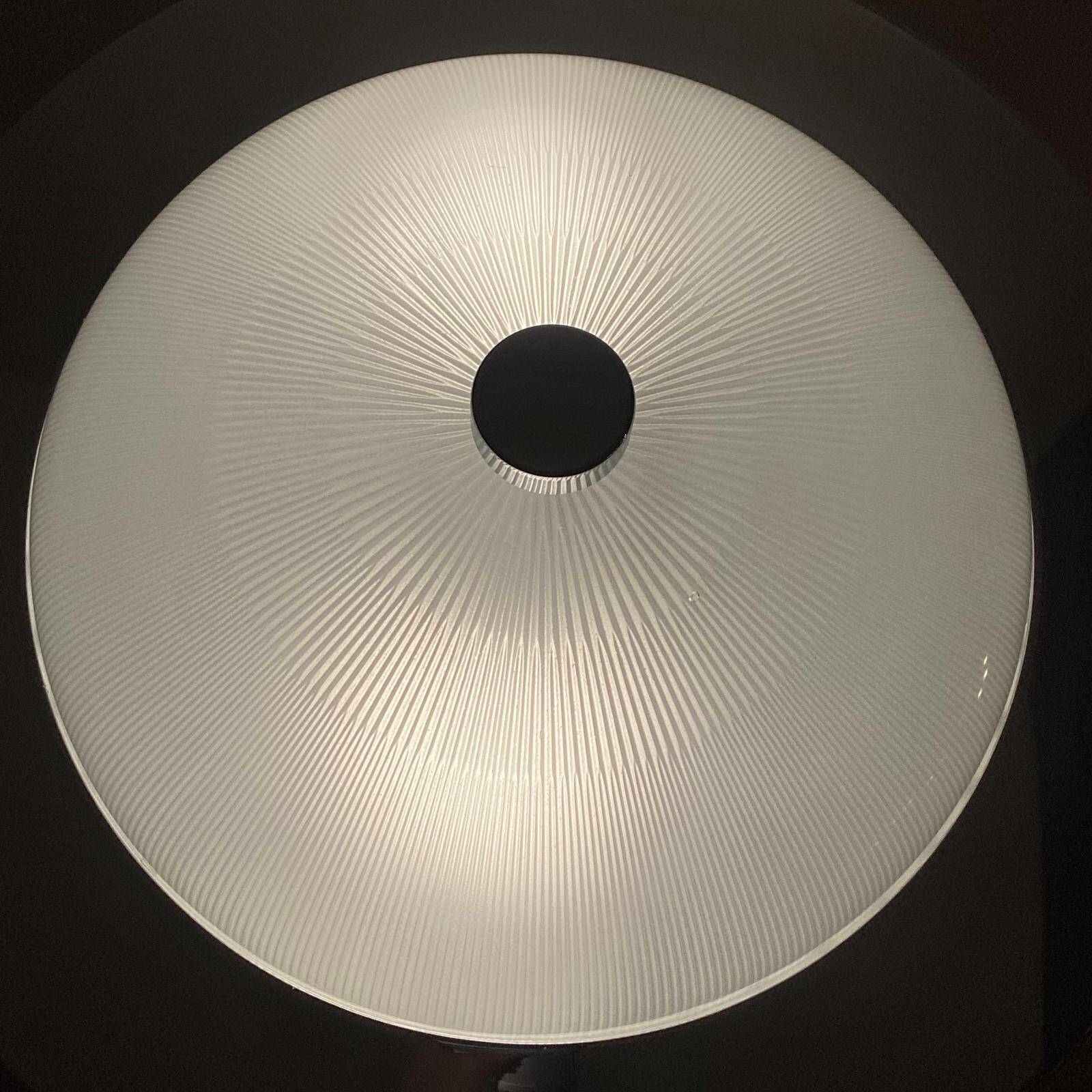 Space Age Design Pendant in Glass, Crystal and Metal