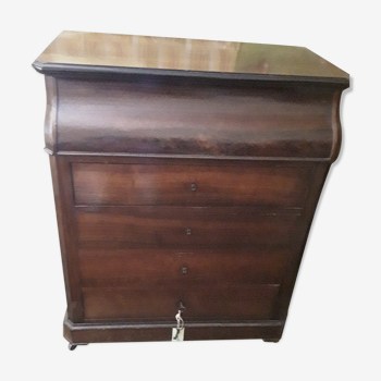 Chest of drawers with marble top toilet