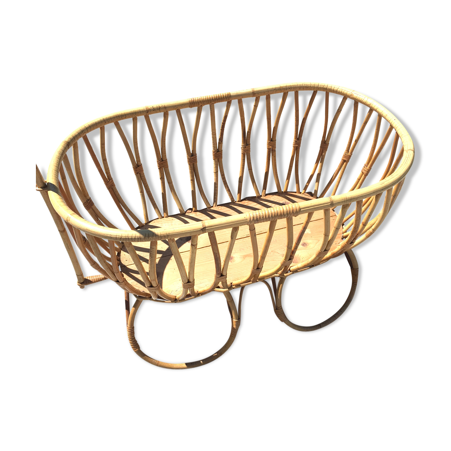 wicker crib