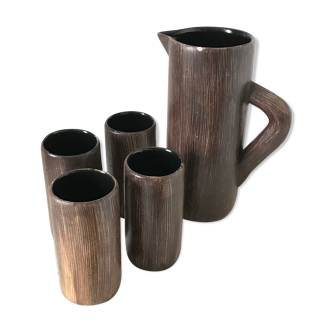 Pitcher and mugs