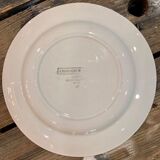 Digoin Sarreguemine red plate