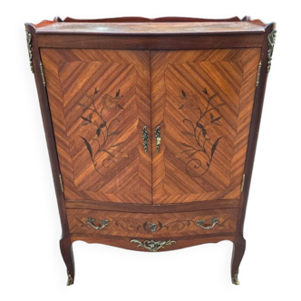 Armoire ancien meuble télé style Louis XV