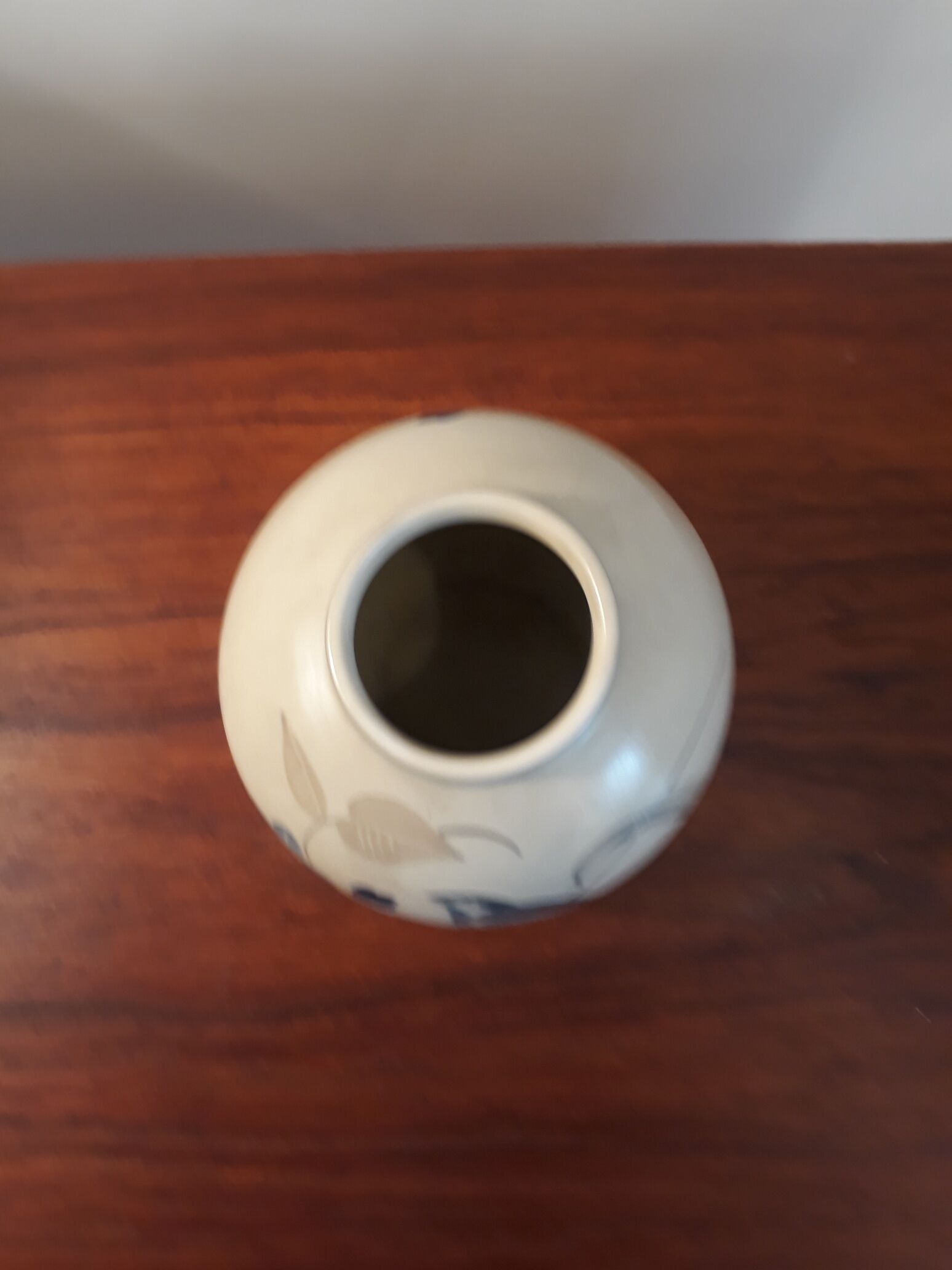 Danish vase with double decoration