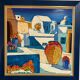 Tableau "Greek island of Mykonos" by Ghislaine Caprin