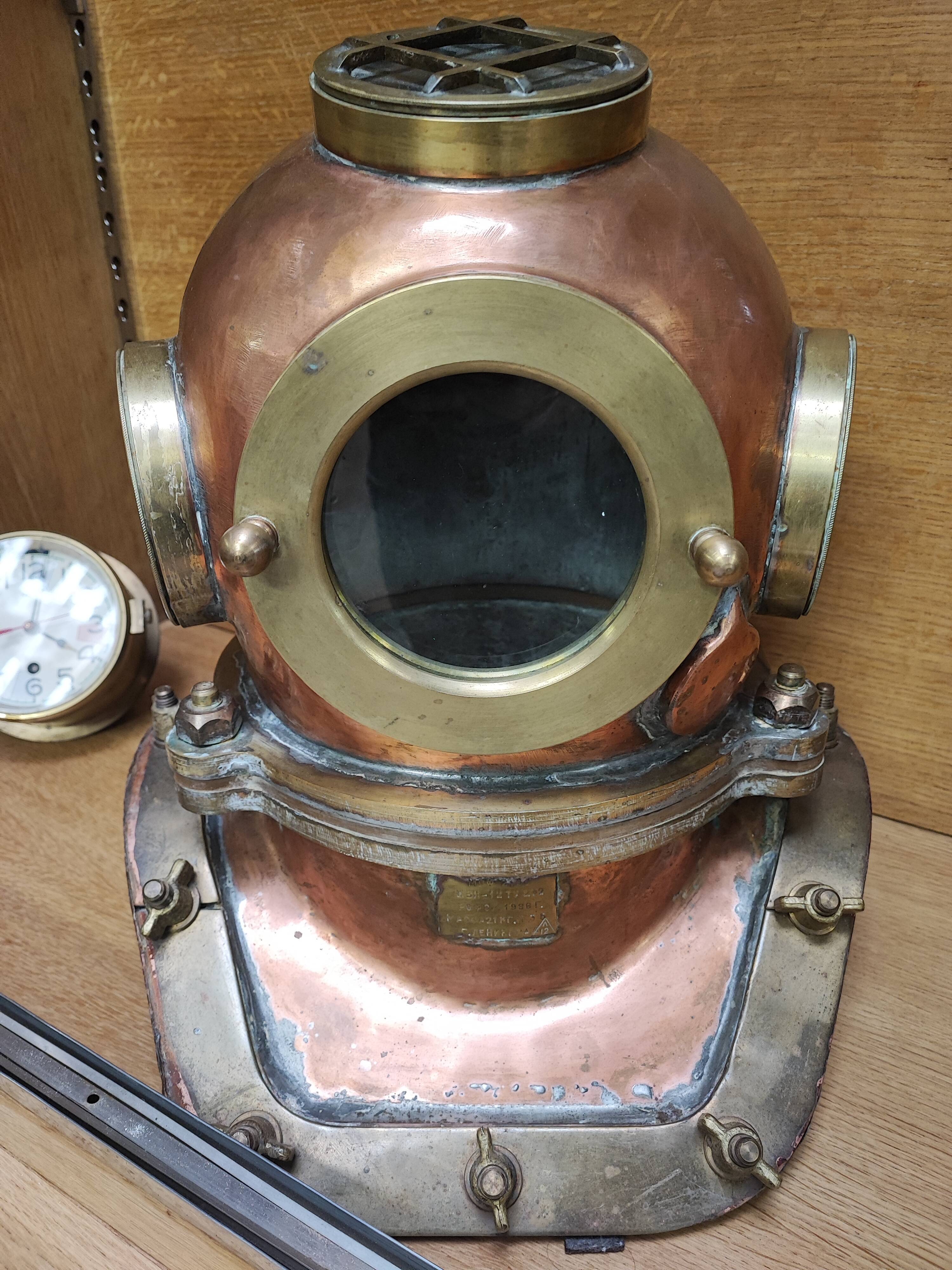 Old Russian diver's helmet