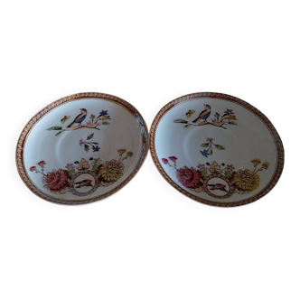 Polychrome Art Nouveau decorative saucer