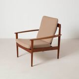 Danish teak armchair by Grete Jalk for Poul Jeppesen, 1960s