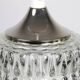 Pressed Crystal Glass Pendant Lamp with Tear Drop Pattern, Sweden, 1960s