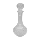 Carafe en verre taillé pointes de diamants