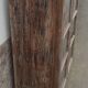 Armoire ancienne vitrée en bois avec fond métal