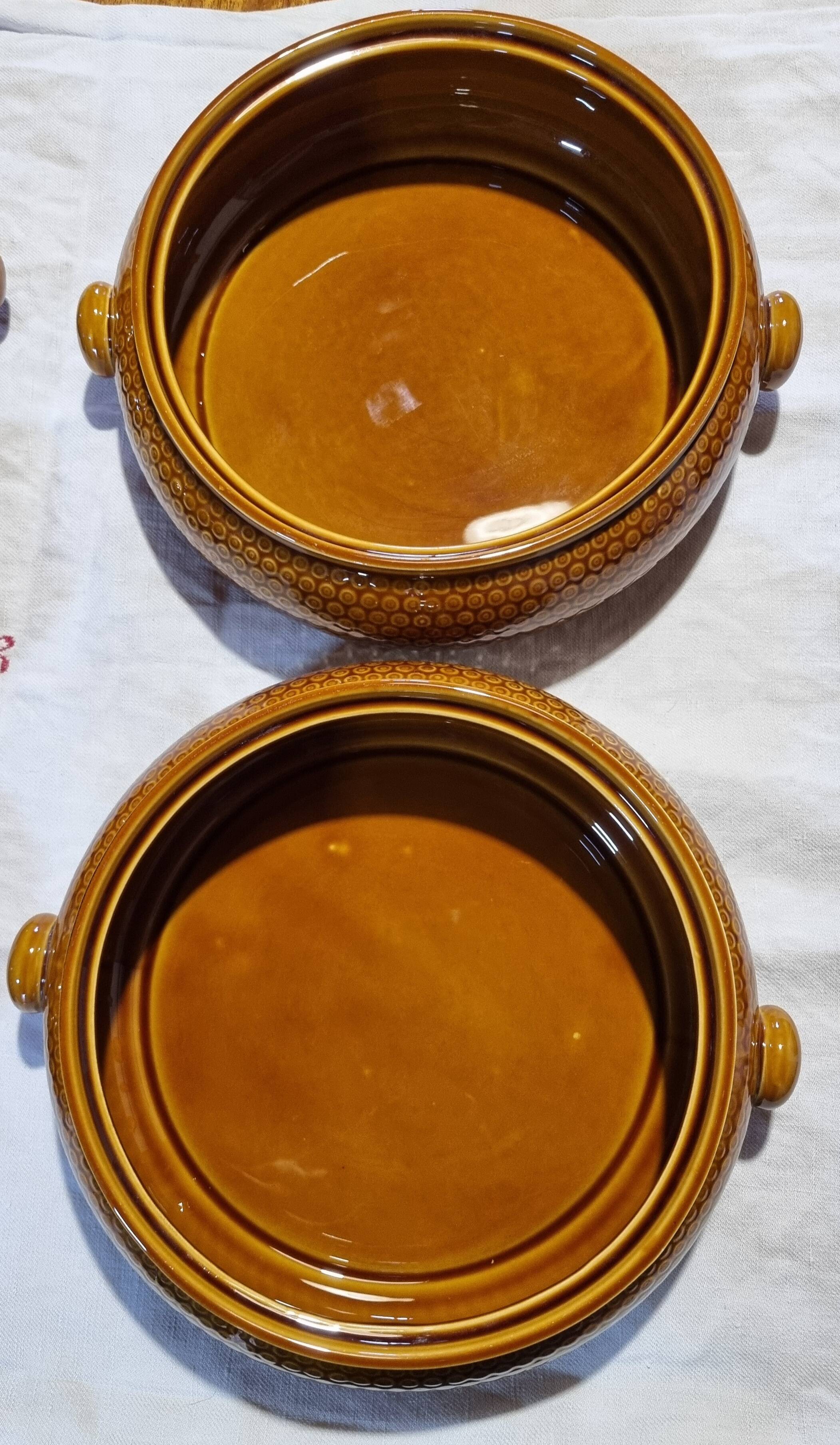 Gien service 2 dishes + 6 bowls