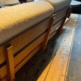 Sofa-bench in the Perriand / Chapo style