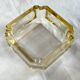 Baccarat Art Deco crystal square ashtray