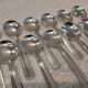 12 silver-plated metal ice scoops, Art Deco style, silversmith SOH