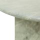 Round Marble Side Table Plant Table on Wheels 1970s