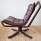 Chaise de faucon danois à bas dos du milieu du siècle, sigurd ressell, années 1970
