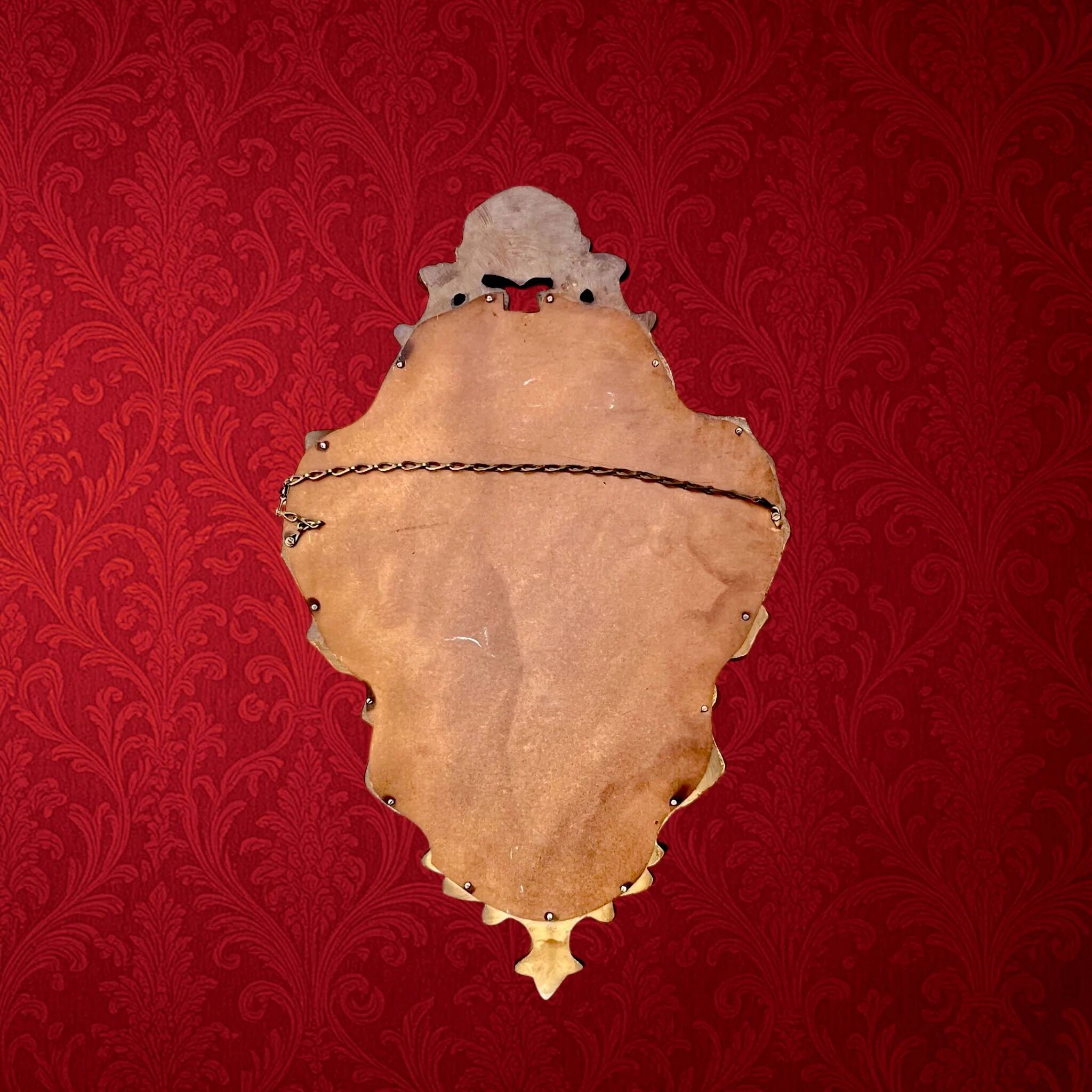 Golden wall mirror with a rococo Louis XV style – 1950s-60s