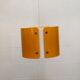 Modern Danish Pendant Lamp: Dark Yellow Metal, 1990s Design